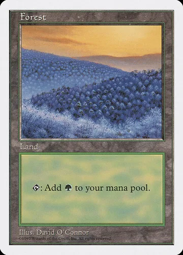 Forest 449, carta de Magic: The Gathering de Fifth Edition