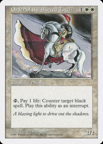 Order of the Sacred Torch 48, carta de Magic: The Gathering de Fifth Edition