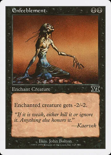 Enfeeblement 125, carta de Magic: The Gathering de Classic Sixth Edition