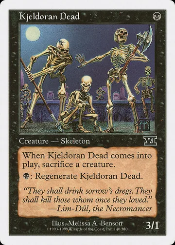 Kjeldoran Dead 140, carta de Magic: The Gathering de Classic Sixth Edition