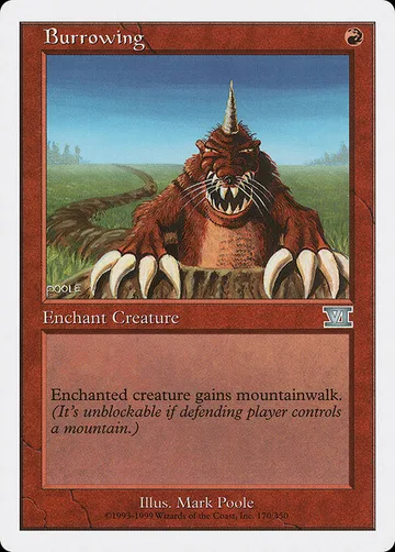 Burrowing 170, carta de Magic: The Gathering de Classic Sixth Edition