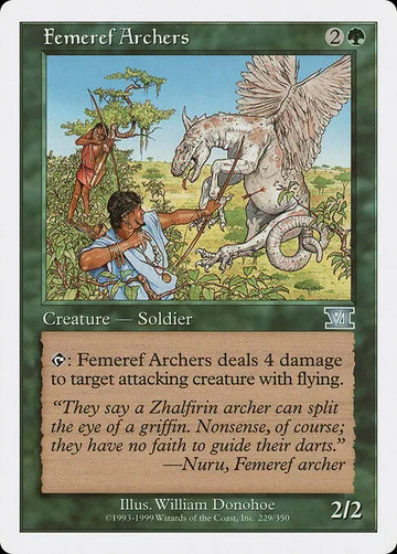 Femeref Archers 229, carta de Magic: The Gathering de Classic Sixth Edition