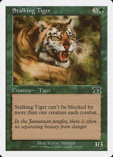 Stalking Tiger 253, carta de Magic: The Gathering de Classic Sixth Edition