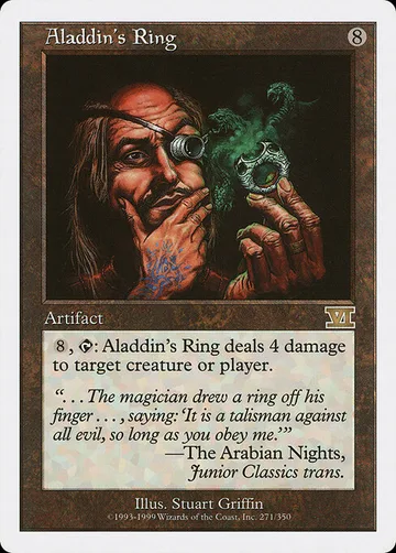 Aladdin's Ring 271, carta de Magic: The Gathering de Classic Sixth Edition