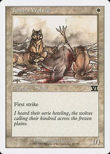 Tundra Wolves 48, carta de Magic: The Gathering de Classic Sixth Edition