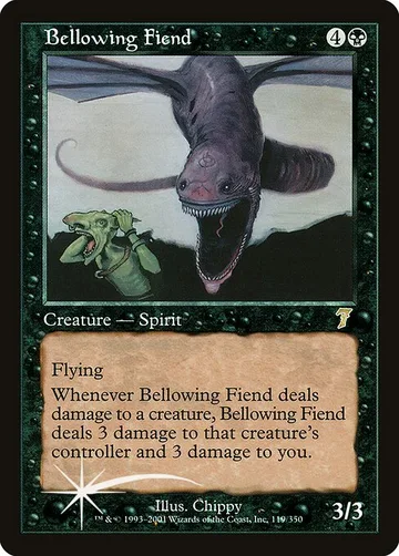 Bellowing Fiend 119★, carta de Magic: The Gathering de Seventh Edition