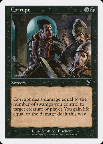 Corrupt 124, carta de Magic: The Gathering de Seventh Edition