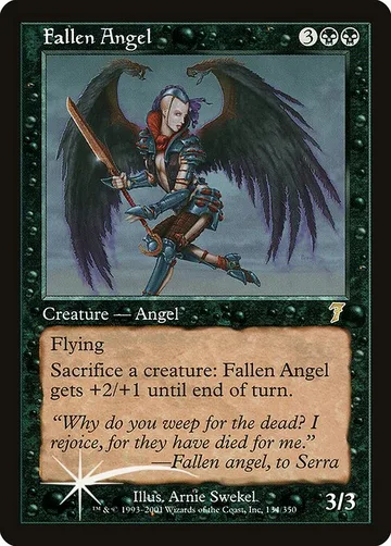 Fallen Angel 134★, carta de Magic: The Gathering de Seventh Edition