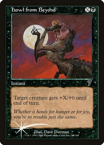 Howl from Beyond 142★, carta de Magic: The Gathering de Seventh Edition