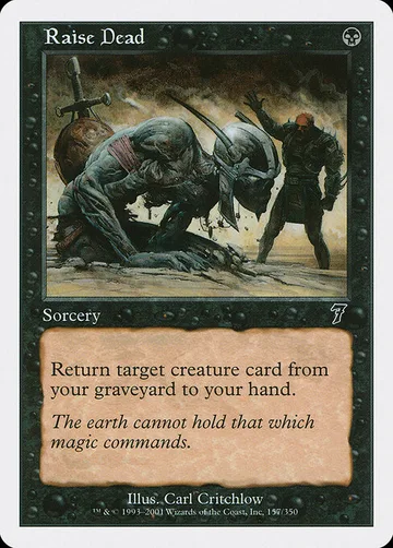 Raise Dead 157, carta de Magic: The Gathering de Seventh Edition