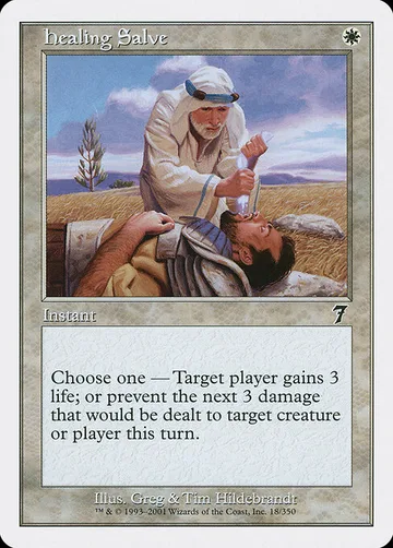 Healing Salve 18, carta de Magic: The Gathering de Seventh Edition