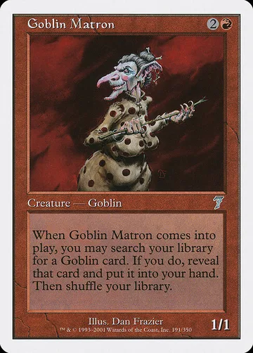 Goblin Matron 191, carta de Magic: The Gathering de Seventh Edition