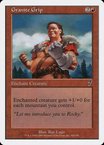 Granite Grip 195, carta de Magic: The Gathering de Seventh Edition