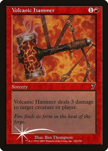 Volcanic Hammer 226★, carta de Magic: The Gathering de Seventh Edition