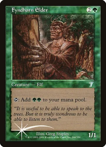 Fyndhorn Elder 246★, carta de Magic: The Gathering de Seventh Edition
