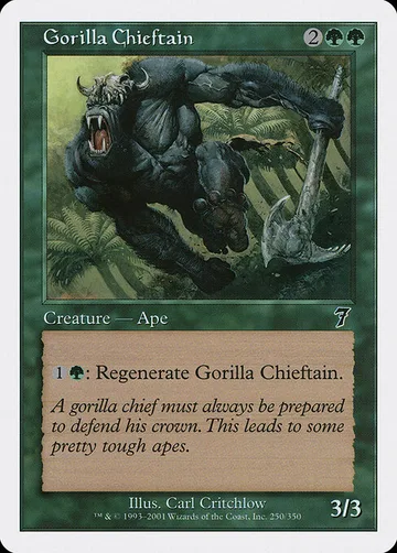 Gorilla Chieftain 250, carta de Magic: The Gathering de Seventh Edition