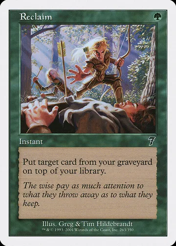 Reclaim 263, carta de Magic: The Gathering de Seventh Edition