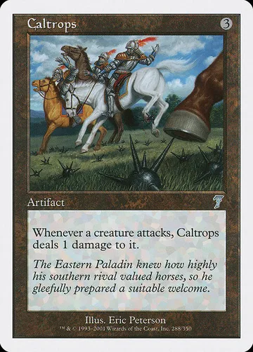 Caltrops 288, carta de Magic: The Gathering de Seventh Edition