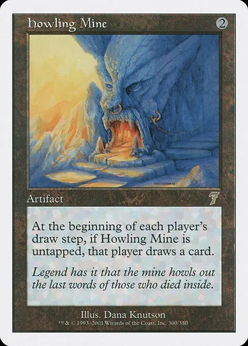 Howling Mine 300, carta de Magic: The Gathering de Seventh Edition