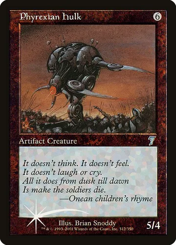 Phyrexian Hulk 312★, carta de Magic: The Gathering de Seventh Edition