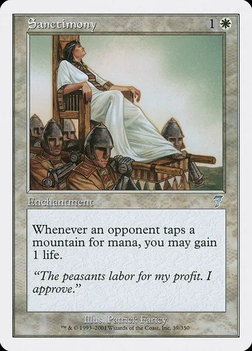 Sanctimony 39, carta de Magic: The Gathering de Seventh Edition