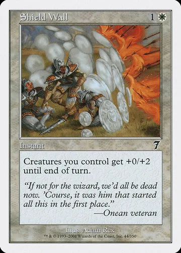 Shield Wall 44, carta de Magic: The Gathering de Seventh Edition