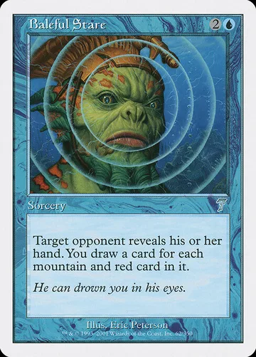 Baleful Stare 62, carta de Magic: The Gathering de Seventh Edition