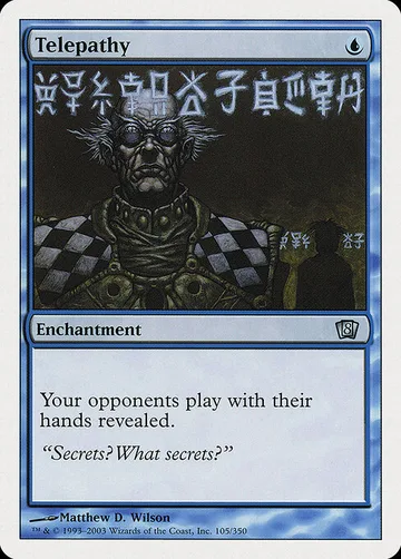 Telepathy 105, carta de Magic: The Gathering de Eighth Edition