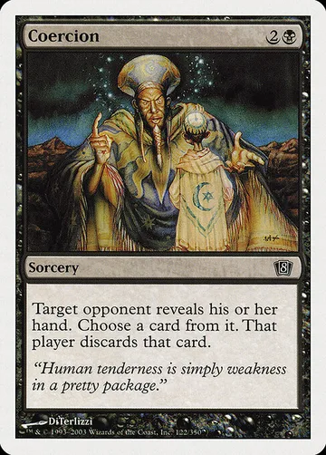 Coercion 122, carta de Magic: The Gathering de Eighth Edition