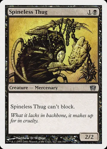 Spineless Thug 166, carta de Magic: The Gathering de Eighth Edition