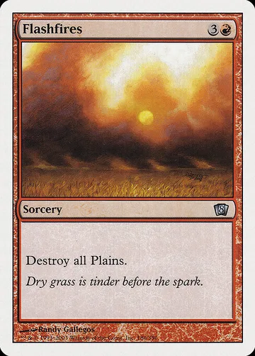 Flashfires 186, carta de Magic: The Gathering de Eighth Edition