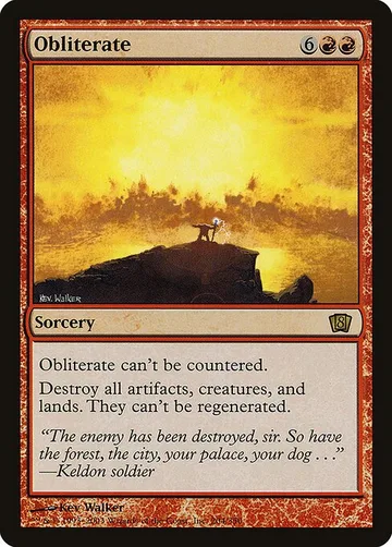 Obliterate 204★, carta de Magic: The Gathering de Eighth Edition
