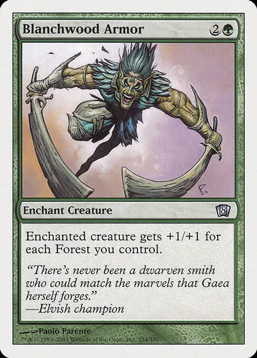 Blanchwood Armor 234, carta de Magic: The Gathering de Eighth Edition