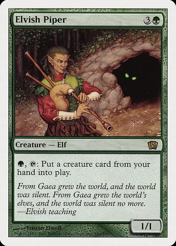 Elvish Piper 244, carta de Magic: The Gathering de Eighth Edition