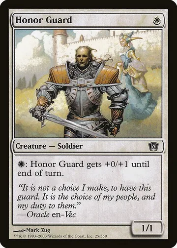 Honor Guard 25★, carta de Magic: The Gathering de Eighth Edition