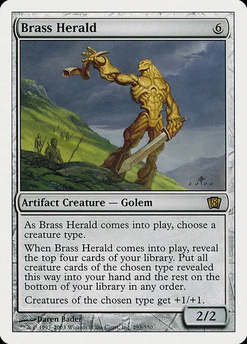 Brass Herald 293, carta de Magic: The Gathering de Eighth Edition