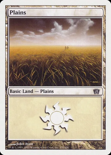 Plains 331, carta de Magic: The Gathering de Eighth Edition