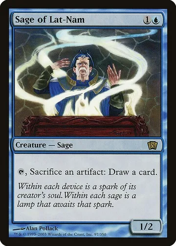 Sage of Lat-Nam 97★, carta de Magic: The Gathering de Eighth Edition