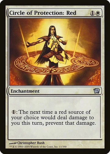 Circle of Protection: Red 11★, carta de Magic: The Gathering de Ninth Edition