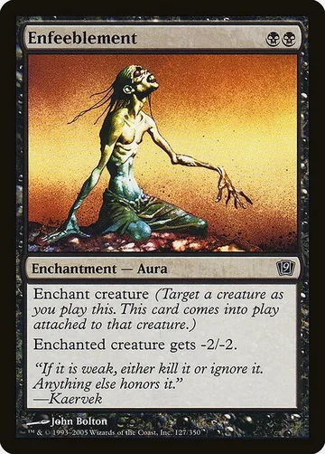Enfeeblement 127★, carta de Magic: The Gathering de Ninth Edition