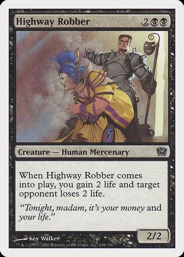Highway Robber 138, carta de Magic: The Gathering de Ninth Edition