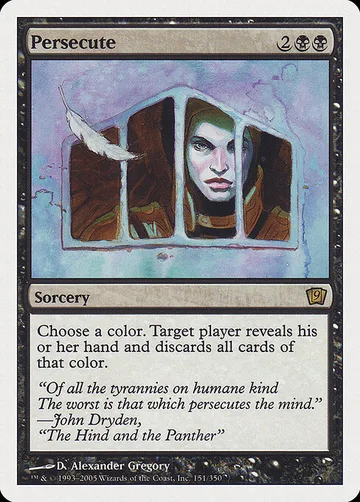 Persecute 151, carta de Magic: The Gathering de Ninth Edition