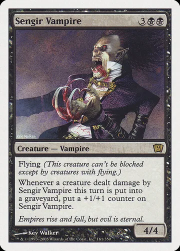 Sengir Vampire 161, carta de Magic: The Gathering de Ninth Edition