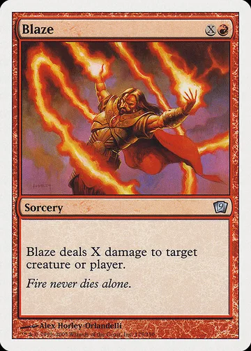 Blaze 175, carta de Magic: The Gathering de Ninth Edition