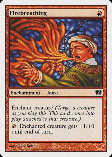 Firebreathing 181, carta de Magic: The Gathering de Ninth Edition