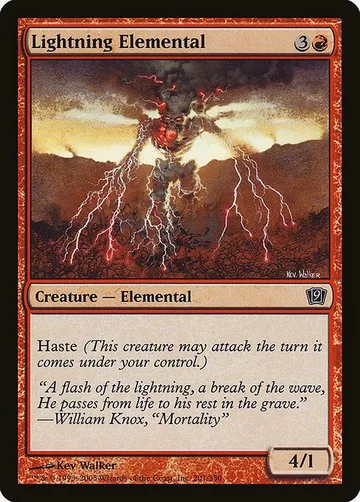 Lightning Elemental 201★, carta de Magic: The Gathering de Ninth Edition
