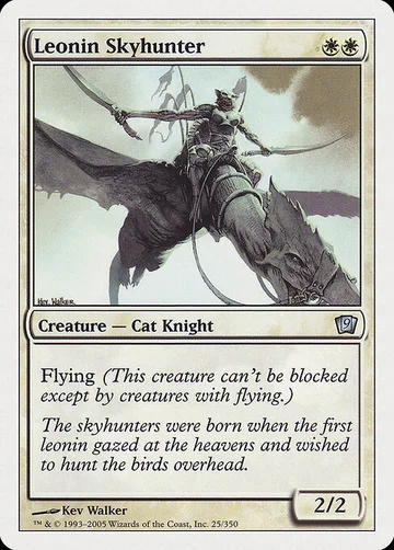 Leonin Skyhunter 25, carta de Magic: The Gathering de Ninth Edition