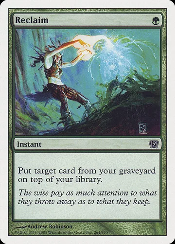 Reclaim 264, carta de Magic: The Gathering de Ninth Edition