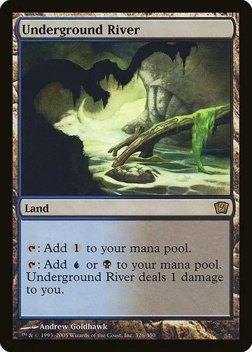 Underground River 326★, carta de Magic: The Gathering de Ninth Edition