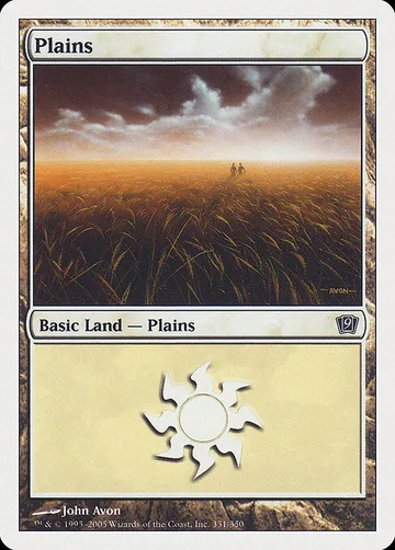 Plains 331, carta de Magic: The Gathering de Ninth Edition